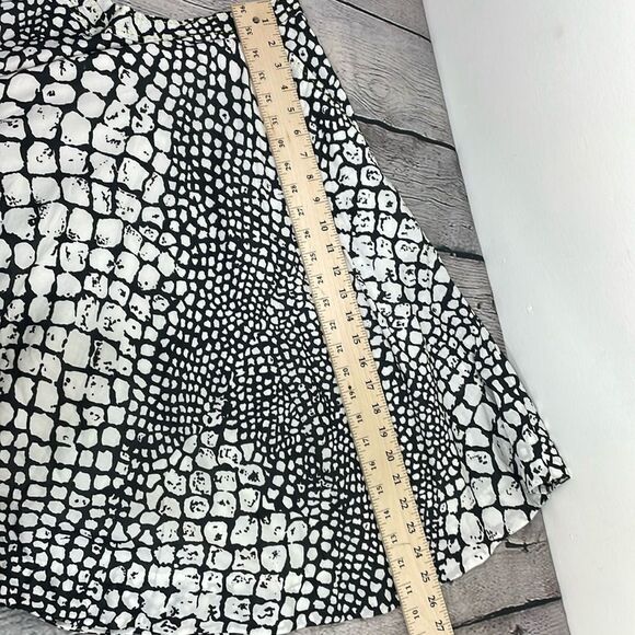 Edme & Esyllte Anthropogie Animal Print Knee Length A Line Skirt w/Lining SZ 12 - Picture 16 of 16